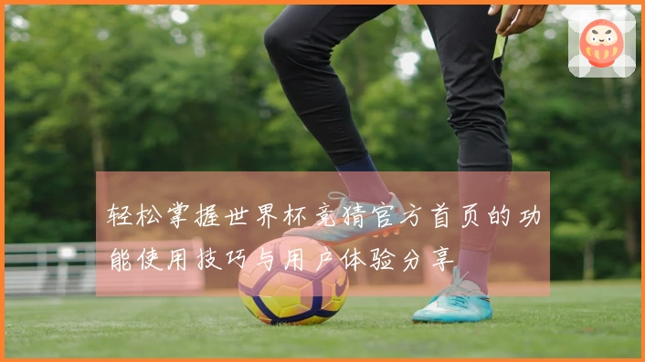 轻松掌握世界杯竞猜官方首页的功能使用技巧与用户体验分享