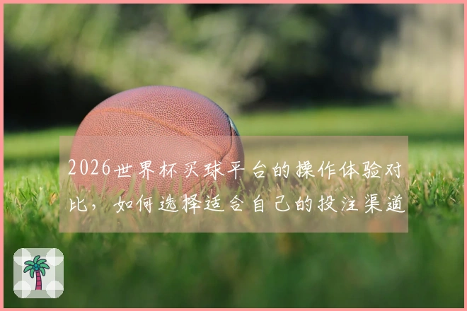 2026世界杯买球平台的操作体验对比，如何选择适合自己的投注渠道